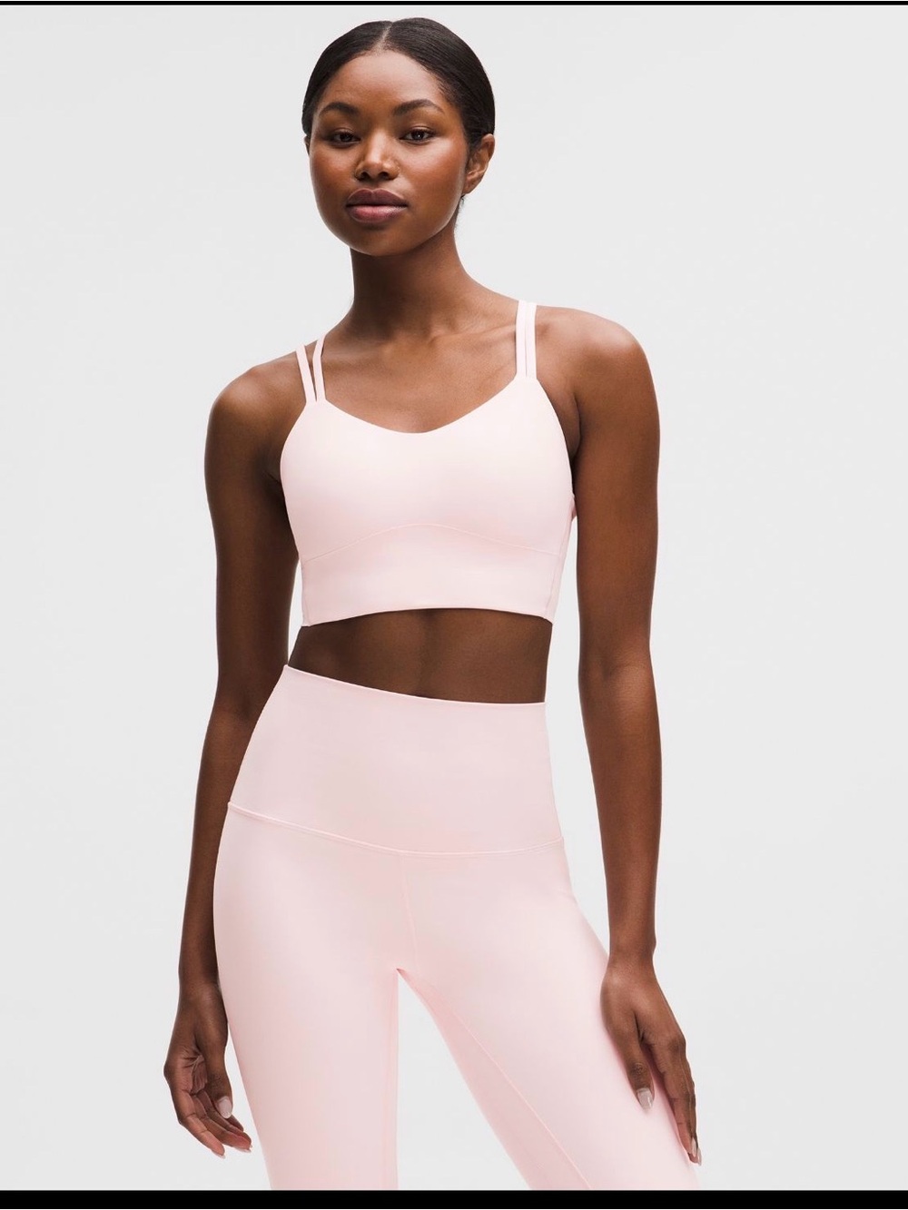 NWT Lululemon Size 6 Pink Like a Cloud Longline Bra